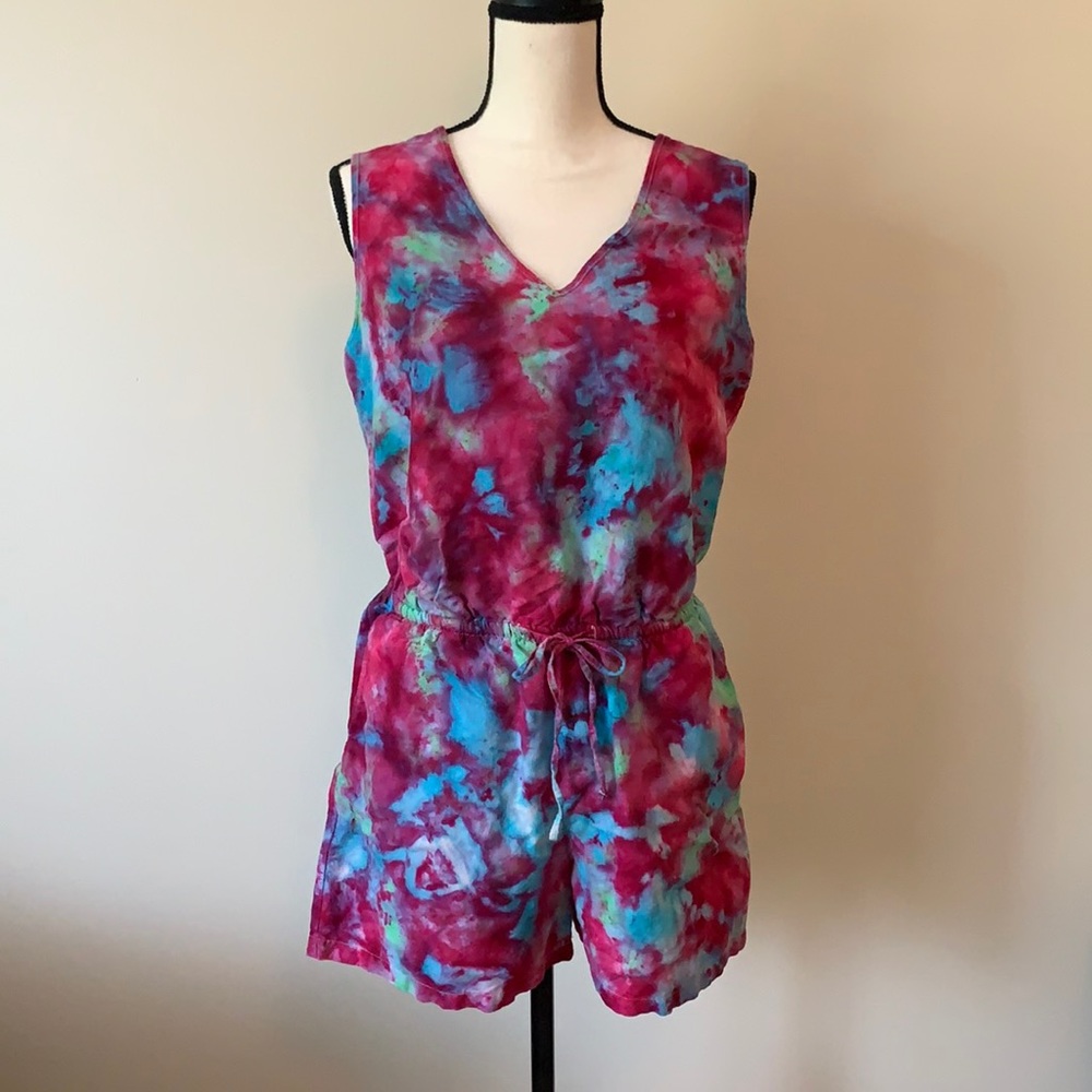 Tie dyed romper